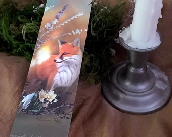 Red Fox Bookmark - Bookmarker - Bookmarking - Bookmarks for Books - Book Mark - Reading Bookmark