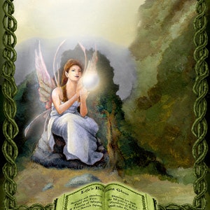 Faery Magick Print, Fairy Magic Art Print, Woodland Magic Print, Pagan Print