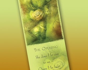 The Opening Bookmark - Bookmarker - Bookmarking - Bookmarks for Books - Book Mark - Reading Bookmark - Wild Cat Art - Tree Art