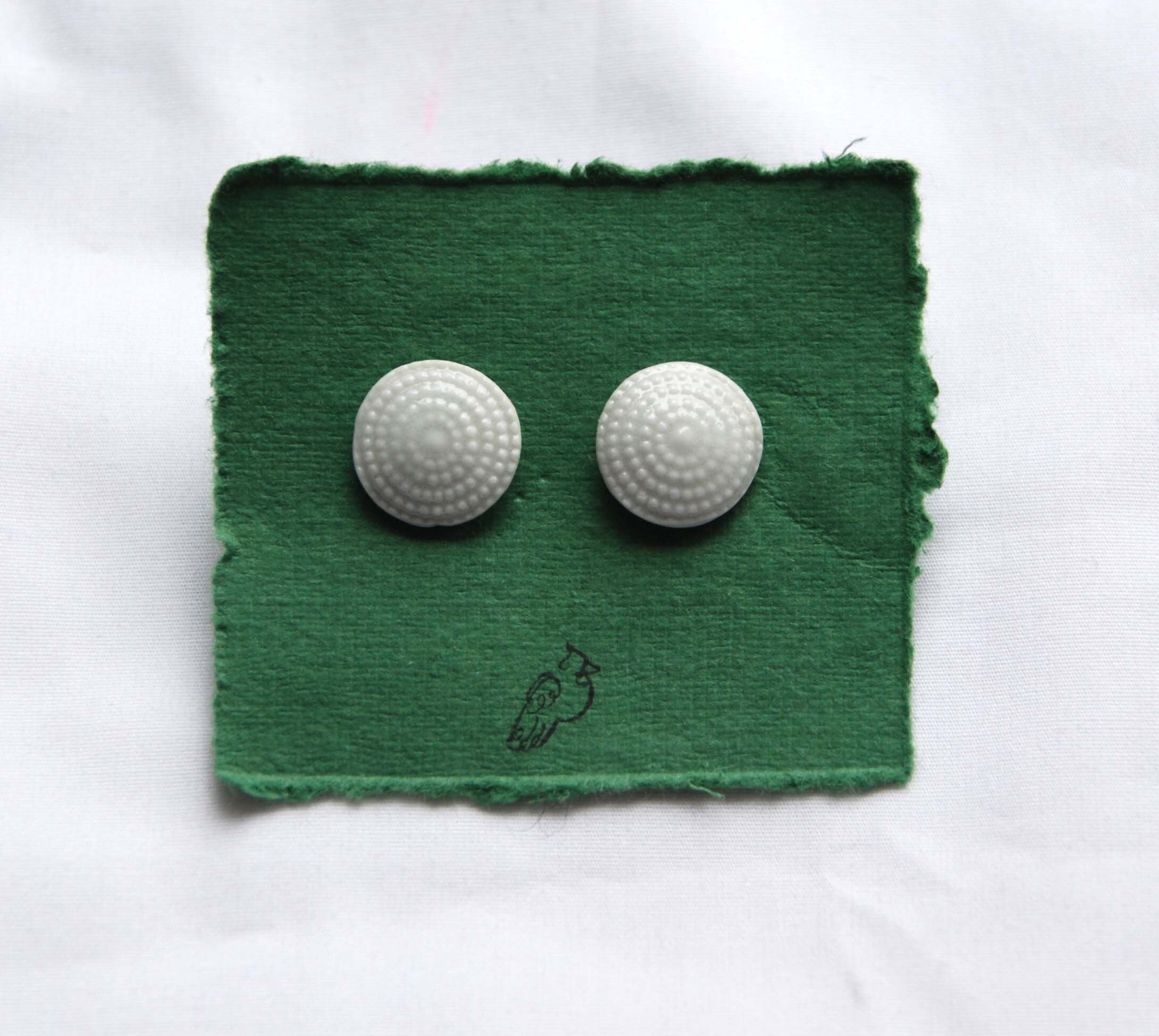 Circle Stud Earring Etsy