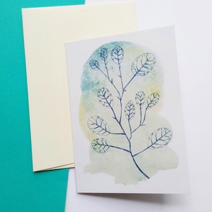 Tarjetas florales modernas / Tarjetas de felicitación en blanco / Tarjeta de impresión de arte "Spring Vision" / Ilustraciones de arte de Minnie&Lou / Conjuntos de tarjetas / Tarjetas para cualquier ocasión