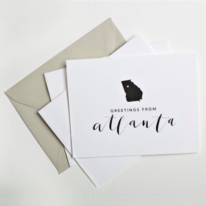 Greetings from Atlanta Notecard