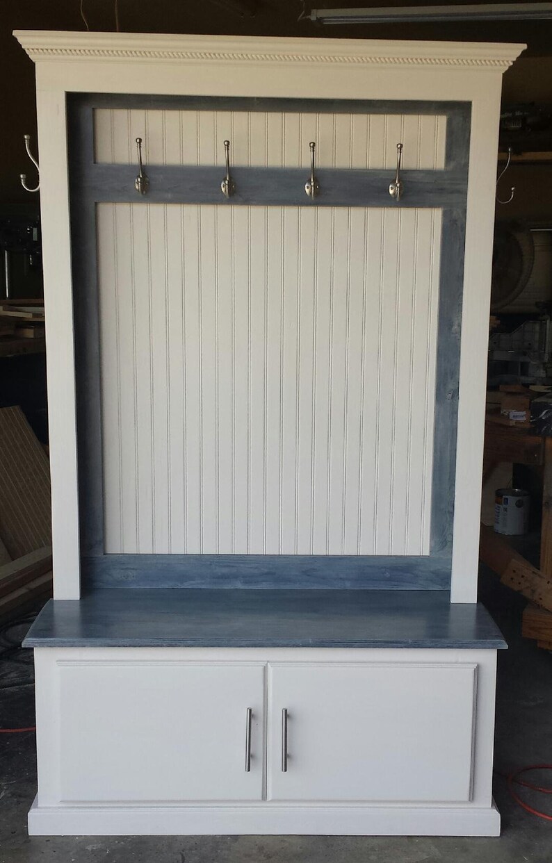 Farmhouse Hall Tree Etsy