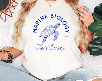 Schildkröten Grafik T-Shirt: Ocean Conservation, Meeresbiologie Design