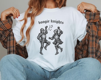 Funny Boogie Knights Shirt, Medieval Dancing Armor Tee