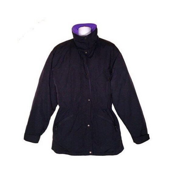 purple north face ski jacket