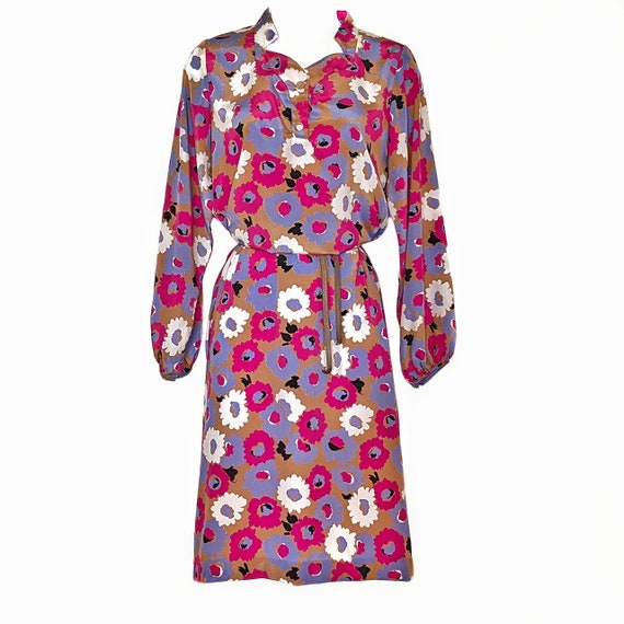 Vintage 70’s/80’s Long Sleeve Floral Print Dress - image 5