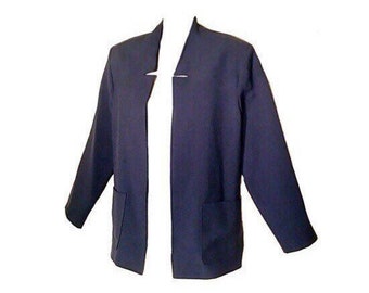 Vintage 70's Alex Coleman Sportswear, Navy Blue Womens Blazer