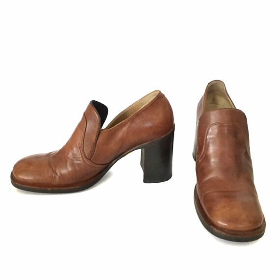 Mariagrazia Ripari Vintage 90’s Brown Leather Chun