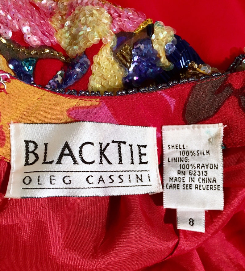 black tie oleg cassini vintage