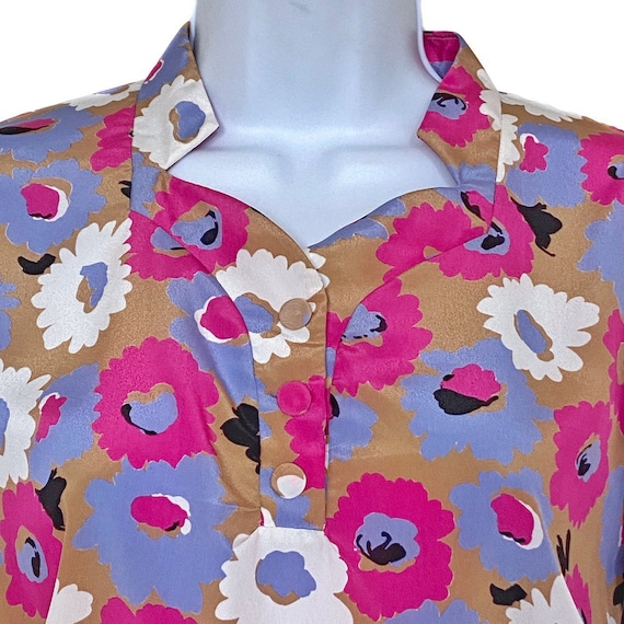 Vintage 70’s/80’s Long Sleeve Floral Print Dress - image 3