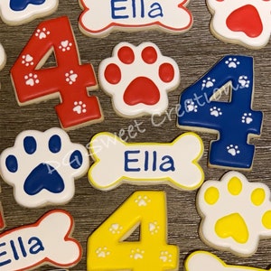 Paw Patrol Sugar Cookies - 12 Cookies
