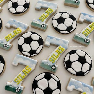 Soccer 1st Birthday Sugar Cookies
