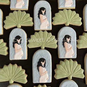 Baby Shower Cookies - Gender Reveal Cookies - 12 cookies - Colors Customizable