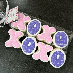 Mini XOXO Shaped Cookies - Valentine&#39;s Day Cookies - 12 sleeves