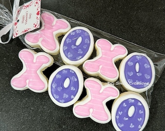 Mini XOXO Shaped Cookies - Valentine's Day Cookies - 12 sleeves