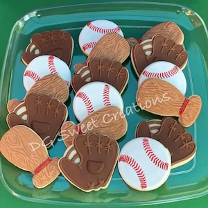 BASEBALL COOKIES - 12 Cookies
