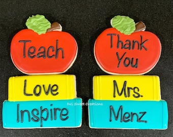 Teacher Thank You Cookie Set - 2 cookies per box