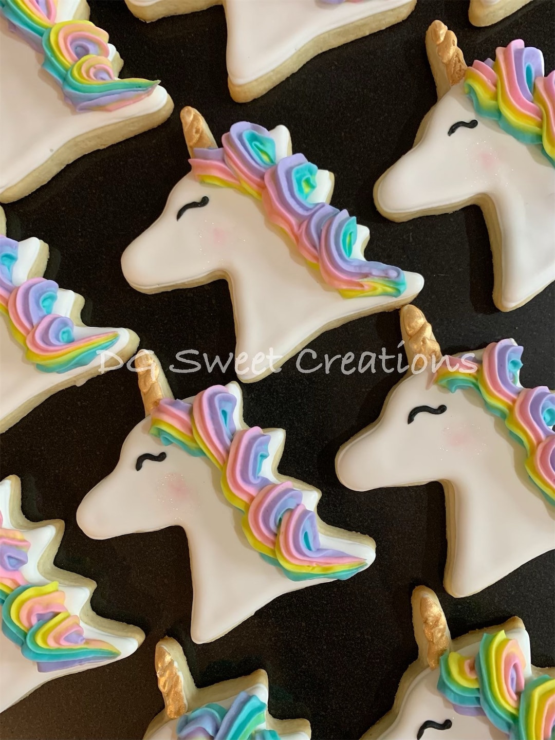Unicorn Sugar Cookies 12 Cookies Etsy