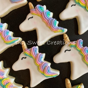 Unicorn Sugar Cookies - 12 Cookies