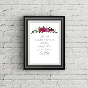 Imprime De Citation Positive En Francais Citation Positive Et Etsy France