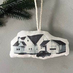 HOME SWEET HOME, House Personalized Photo Ornaments, Custom Plush