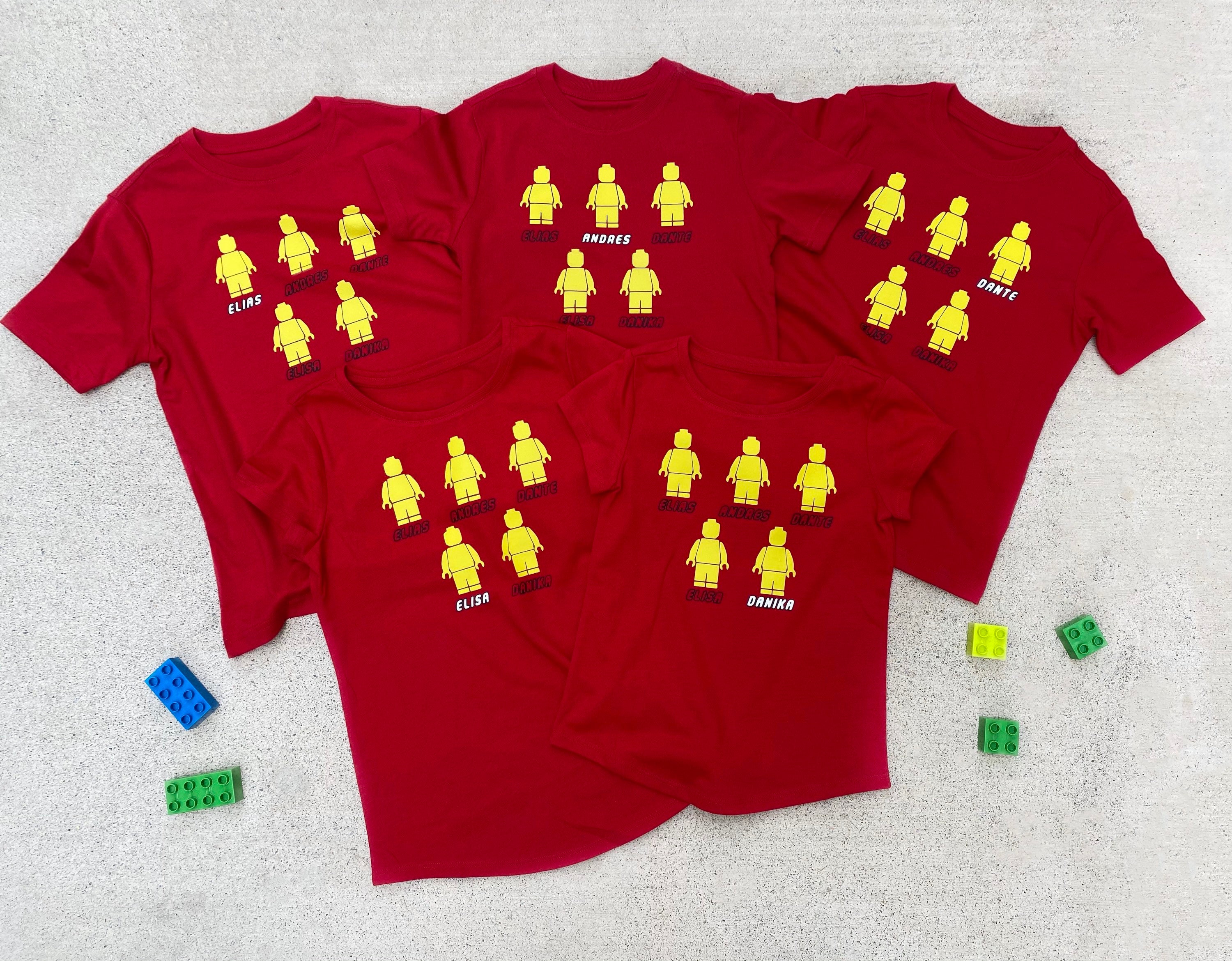 CUSTOM Name Legoland T-shirt Lego Birthday Party Matching Etsy