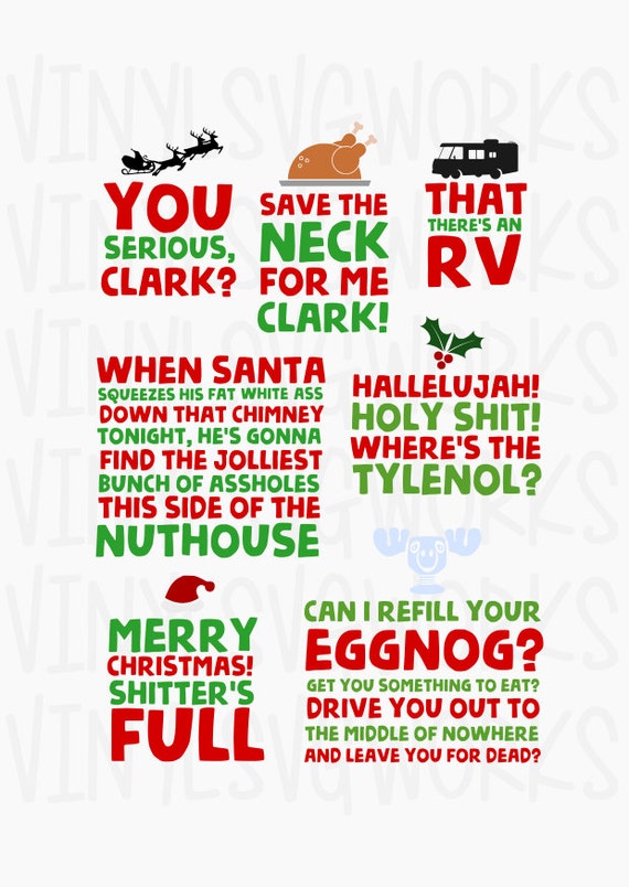 christmas vacation quotes svg