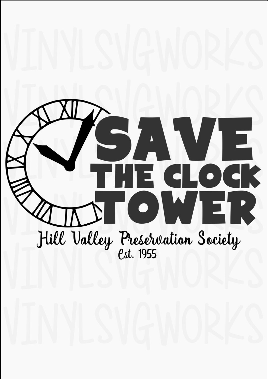 Save the Clocktower SVG FILE - Etsy