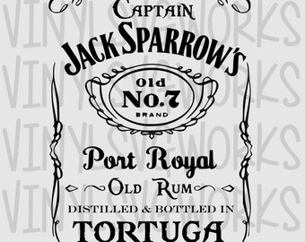 Captain Jack's Rum SVG File