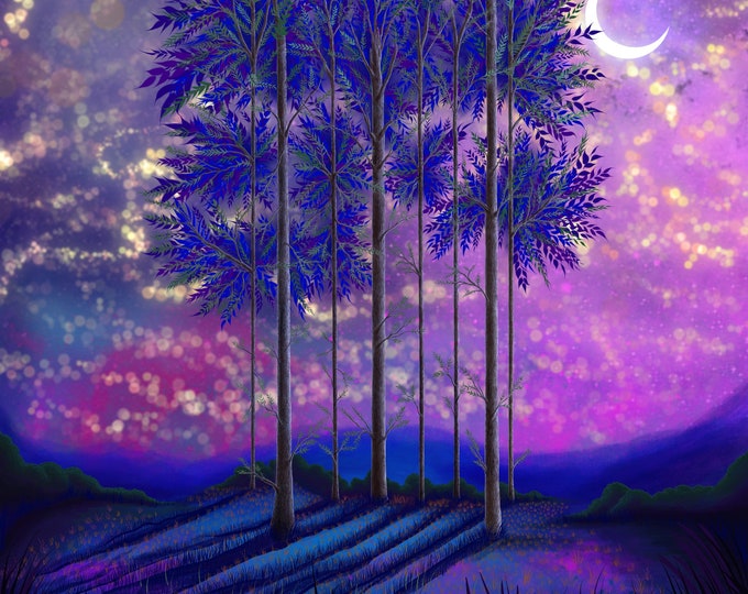 Star Trees Print
