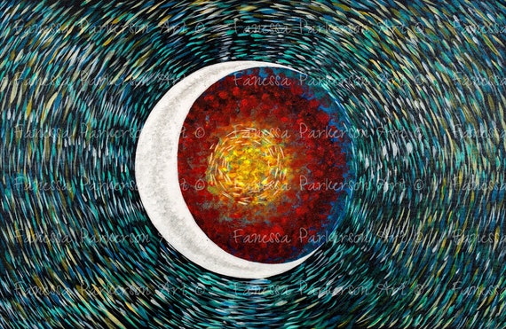 5x7 Print - Moon Vortex