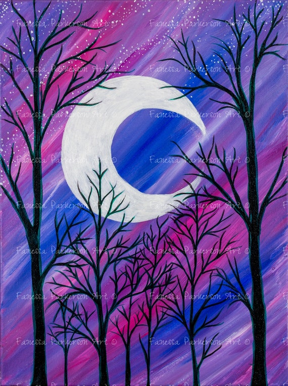 8x10 Print - Spooky Trees