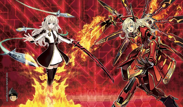 Sky Striker Ace Kagari YuGiOh Playmat Raye Brandish Etsy