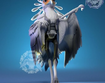 Sekretärin Vogel | DnD/Table Top Mini | Pepunki Kreaturen