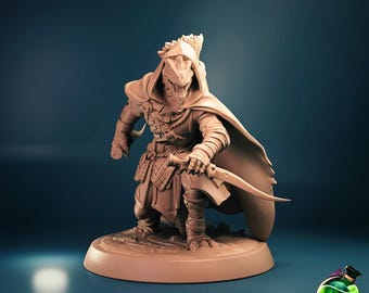 Dragonborn Rogue Hero | DnD/Table Top Mini | TPK Lab Miniatures