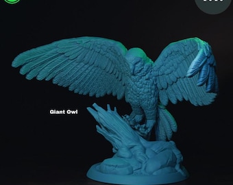 Búho gigante / Miniaturas para DnD/Juegos de mesa / Miniaturas de laboratorio TPK