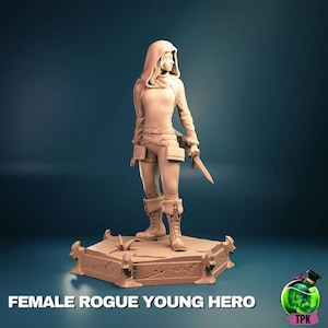 Female Rogue Young Hero | DnD/Table Top Mini | TPK Lab Miniatures