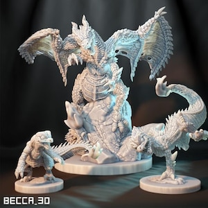 Char Lizard | DnD/Table Top Mini | KaijuMon