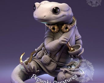 Salamander Keltische Druide | DnD/Table Top Mini | Pepunki Kreaturen