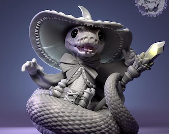 Mago del pitone palla / DnD/Mini da tavolo / Creature Pepunki