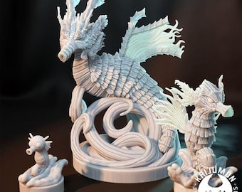 Kaijumon Seahorse  | DnD/Table Top Mini | KaijuMon