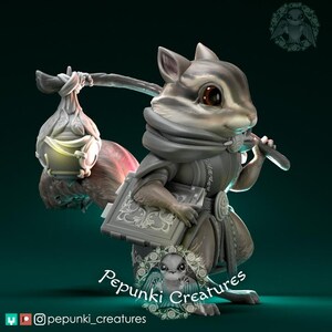 Chipmunk ranger | DnD/Table Top Mini | Pepunki Creatures