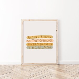 Like The Moon Print | Digital Download | Digital Print | Quote | Inspirational | Boho