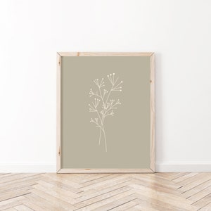 Green Botanical Print | Digital Download | Digital Print | Digital Art | Digital Products | Digital Art Prints