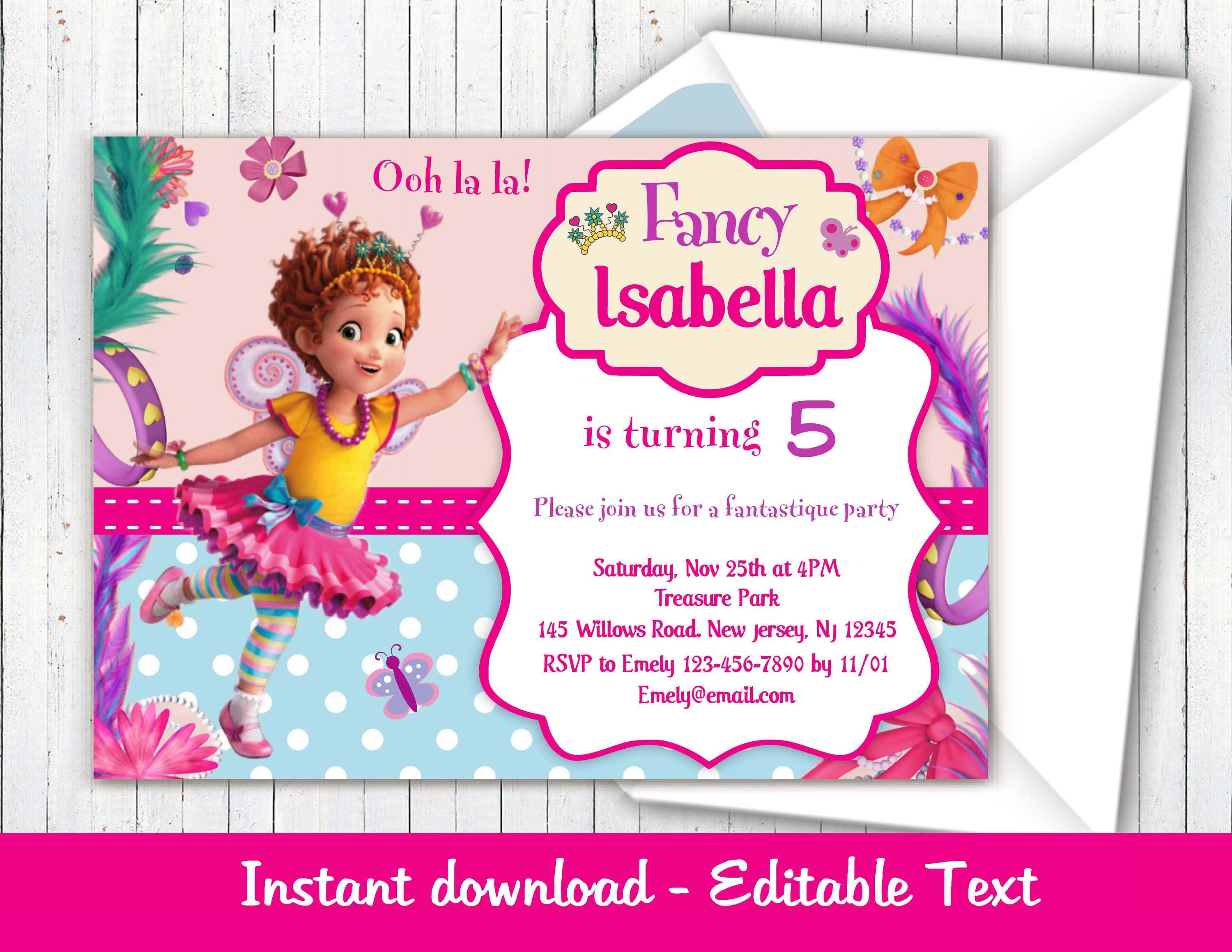 fancy nancy invitation fancy nancy birthday party editable fancy party invitation