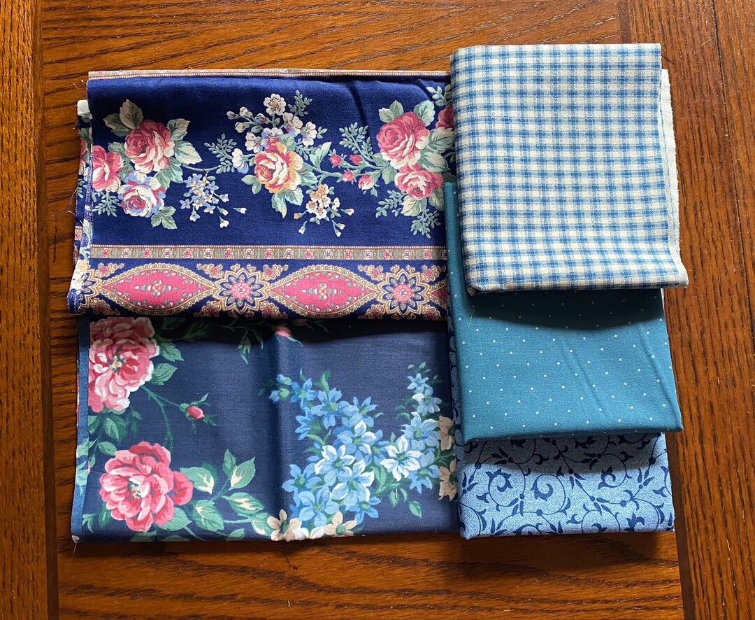YC110 5 Fat Quarters Large Floral Polished Apple Jinny Etsy