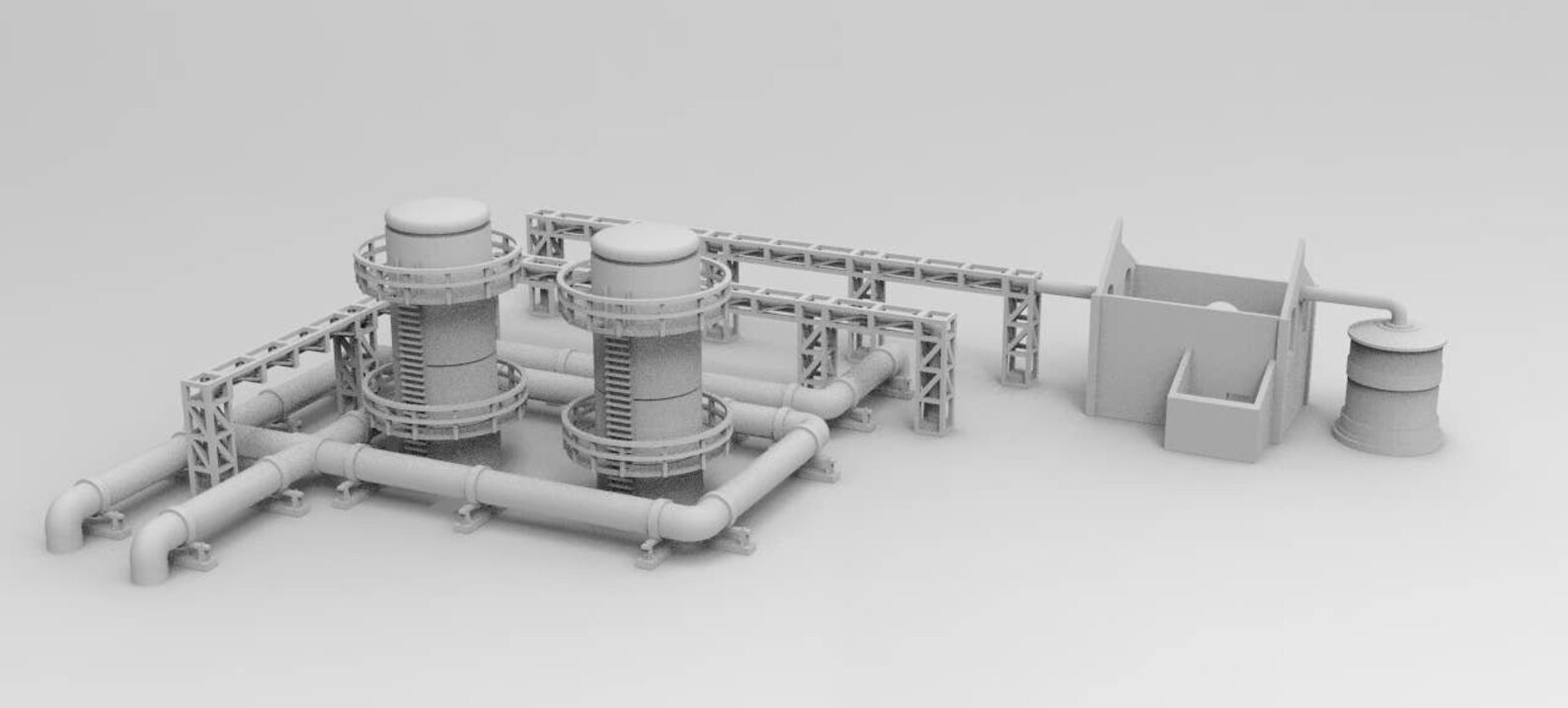 Gas Depot by WOW Buildings 3D Printable STL Immediate Etsy