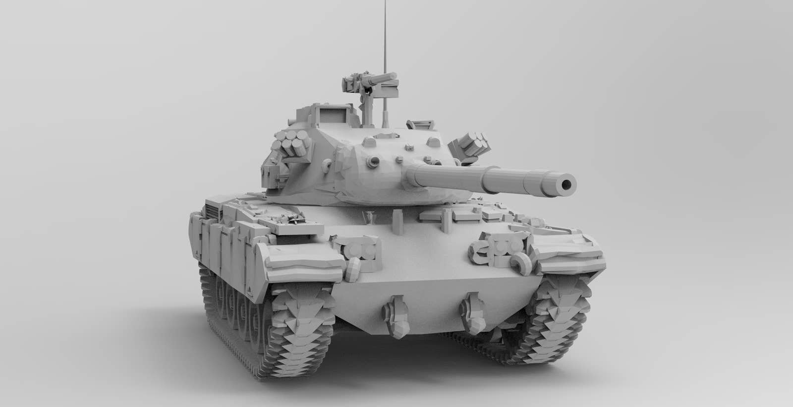 1/87 HO Scale Military M41D Tank Printed in High Etsy