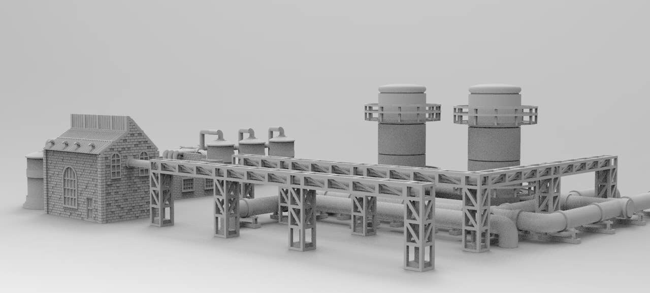 Gas Depot by WOW Buildings 3D Printable STL Immediate Etsy